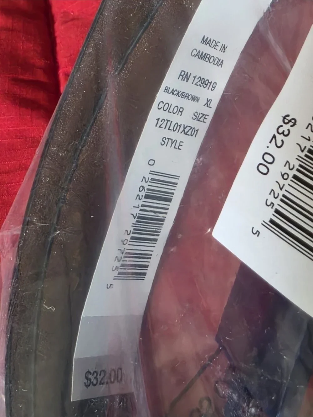 Tommy Hilfiger SEALED! NWT! Big Boys 2 in 1 Reversible Dress Belt. Sz XL. R2S!